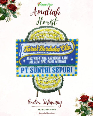 Papan Bunga Duka di Sitahuis
