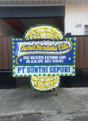 Papan Bunga Duka di Sitahuis